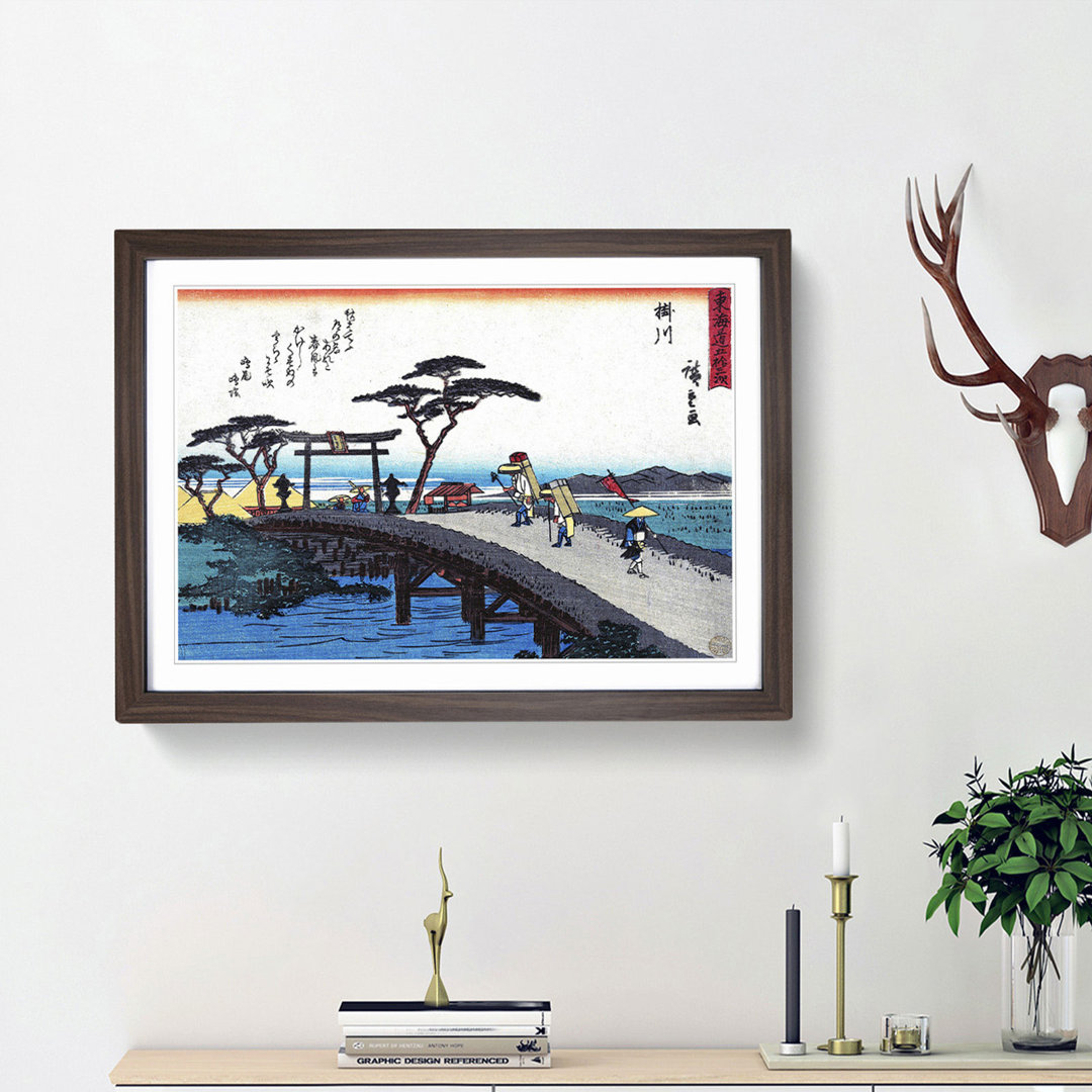 Kakegawa by Utagawa Hiroshige - Picture Frame Art Print