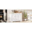 Buffet 51,2 "avec 5 tiroirs, 2 armoires et prise de courant