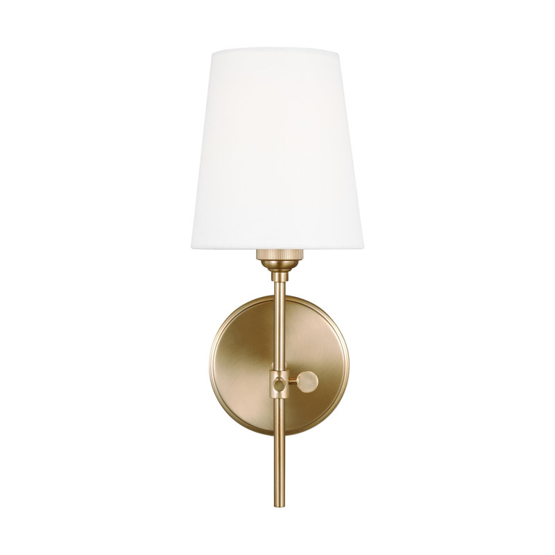 Baker 1 - Light Bath Sconce, Satin Brass, No