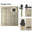 Ensemble de quincaillerie de porte de grange double pliante (portes non incluses)-102052175