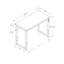 Bureau d'ordinateur, bureau personnel, debout, réglable, L 48 po, travail, ordinateur portable, stratifié noir, métal noir, contemporain, moderne-1214519178