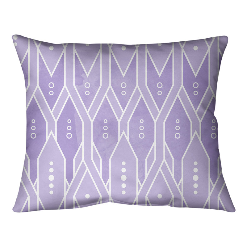 Coussin lombaire, 10 po x 14 po, Duvet synthétique, Mauve