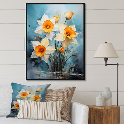 «Daffodil Bloom Sunshine III», reproduction sur toile