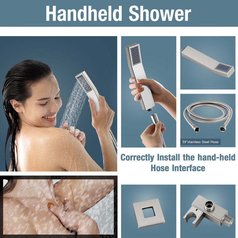 with Rough in-Valve, Brushed Nickel