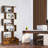 72''H X 27.5''W 2 PCS 6-Tier Bajulal Geometric Storage Bookcase-1406396036