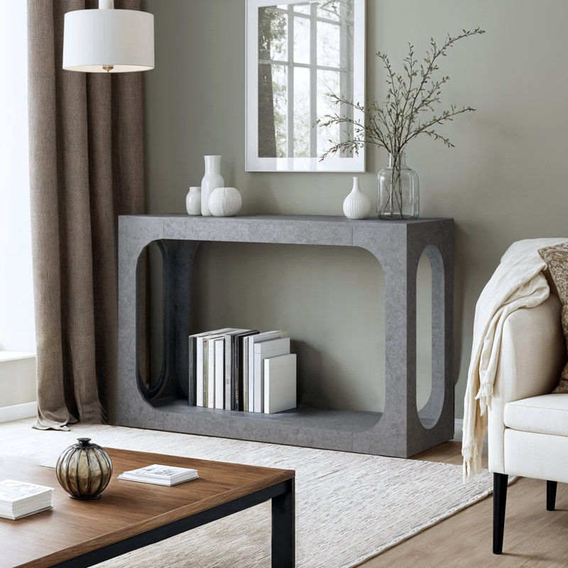 Northfleet 47" Console Table, Concrete Gray