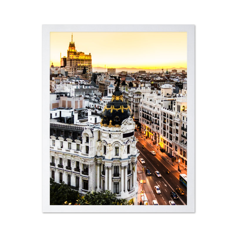 Gran Gran Street, Poster, White Framed, 11"H x 14"W