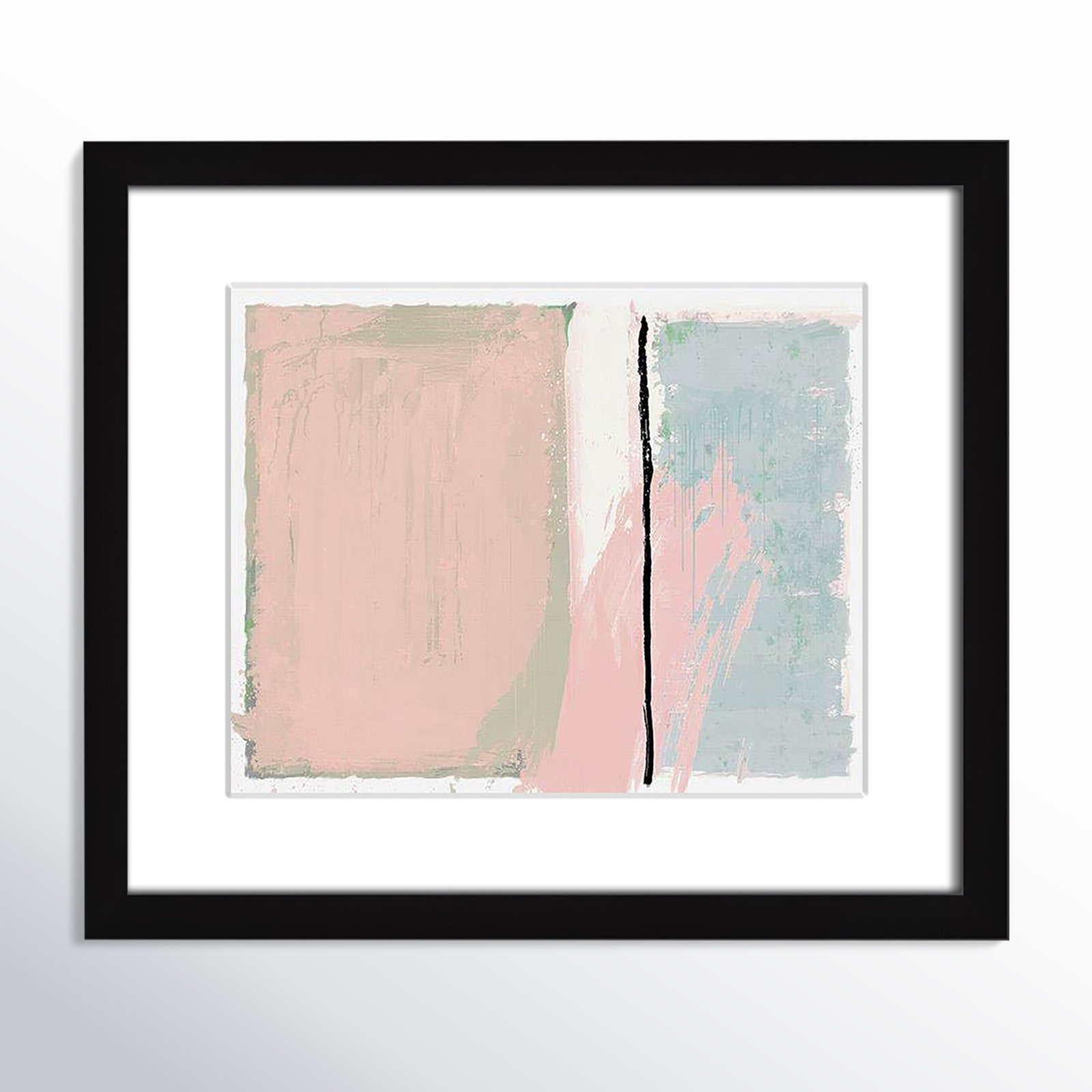 Pastel Opulance by Casa Fine Arts, White, Black Box Picture Framed, 13" H x 15" W x 1.25" D