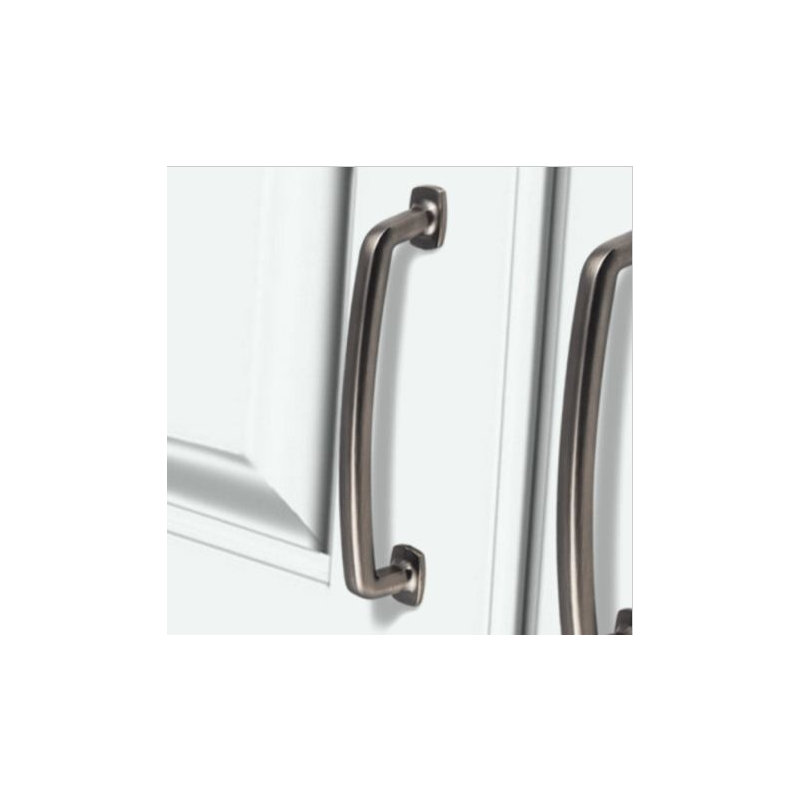 Belcastel I Bar Pull, Brushed Pewter, 3 3/4"