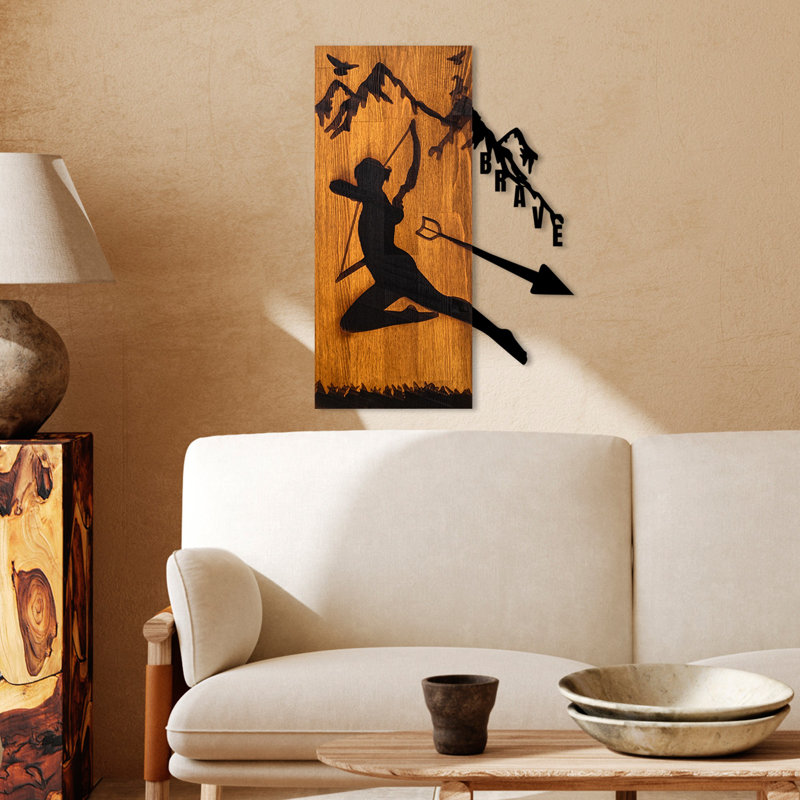 Accessoire mural décoratif en bois