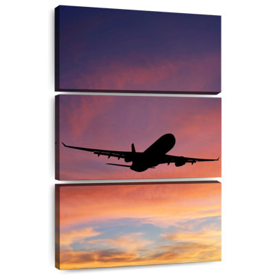 Mehar Airplane Sunset Silhouette