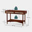  Console de style Mid-Century en bois avec 2 tiroirs Oliver-281851866
