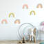 Charming Hand-Drawn Rainbows Kids Wall Sticker