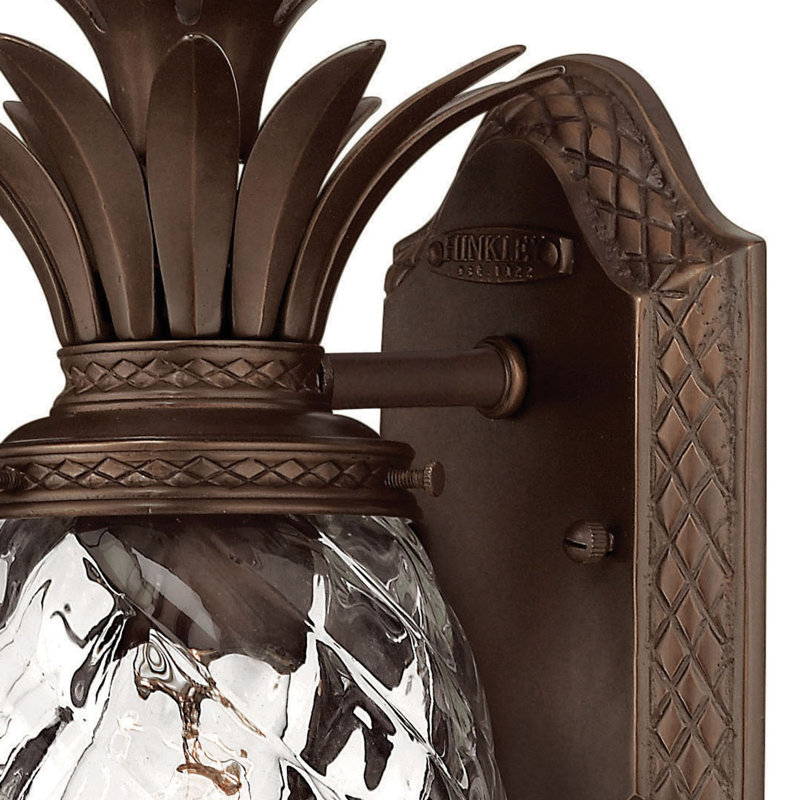 Plantation 1-Light Pineapple Outdoor Wall Mount Lantern