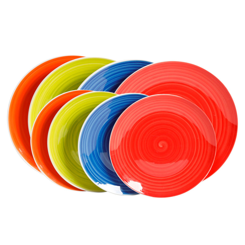 Gibson Crenshaw Ceramic Dinnerware Set - Service for 4