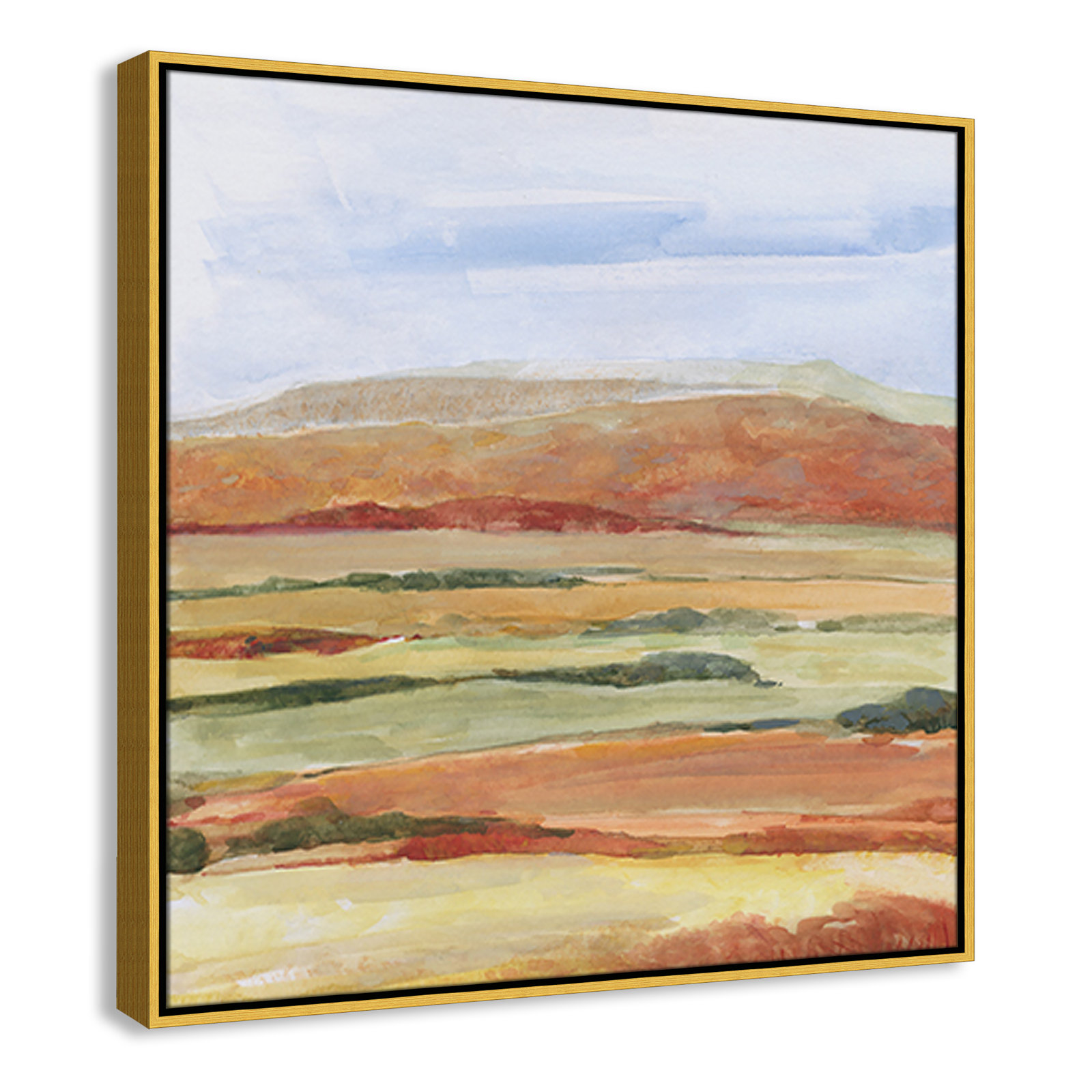 Sedona Magic Print by Sally Swatland, 31.5" H x 31.5" W x 2" D, Gold