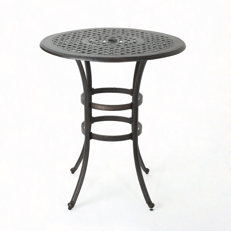 Table de bar en fonte d'aluminium