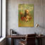 «The Messenger» par Elo Marc, art mural en métal doré, 24 po x 36 po-1883622207