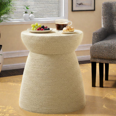 Stone Top End Table