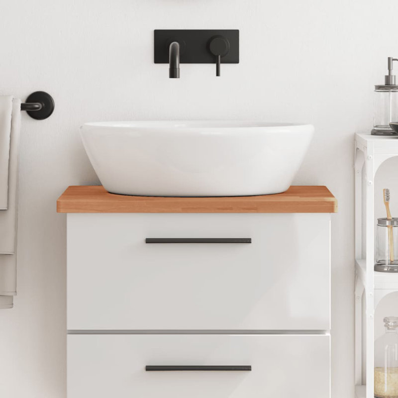 Lorrona 60cm Solid Wood Bathroom Vanity Top