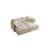 Comfy Modular Coush Loveseat Sofa With 2 Ottoman-2082404891