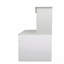 Home Office Computer Desk With Hutch, Antiqued White Finish