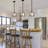 1 - Light Blue Kitchen Island Dome Pendant