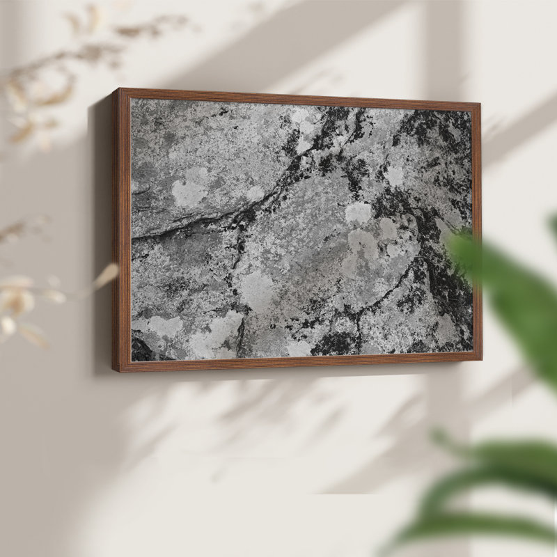 Found Textures XII -Framed Print - Restickable