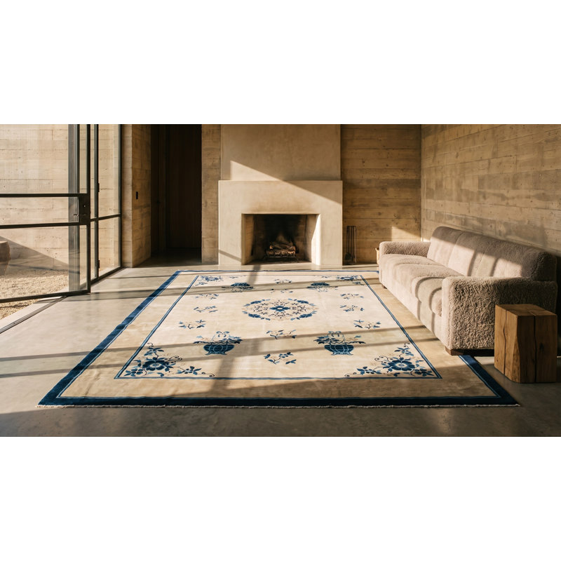 Tapis chinois antique des années 1890
