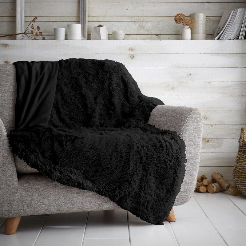 Solid Colour Duvet Cover Set with Pillowcases, Black, Kingsize - 2 Standard Pillowcases