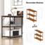 Besender L-Shaped Metal Base Writing Desk-150707957