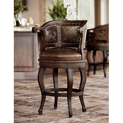 Cardinal Swivel Solid Wood 30" Bar Stool