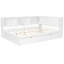 Lit de jour en bois avec tablettes, ports USB, éclairage DEL et 2 tiroirs-125069596