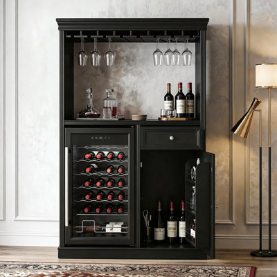39.1"W Wine Storage Cabinet With Freezers