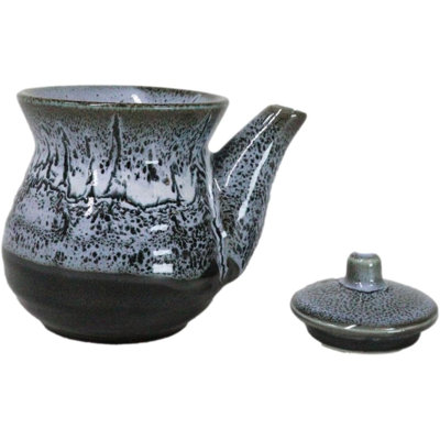 Ensemble de 2 distributeurs de bouchons de neige en porcelaine émaillée en forme de tisane et sauce Shoyu