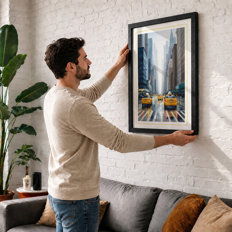 New York Avenue Modern - Print, A3 - 42.0 x 29.7 cm, White