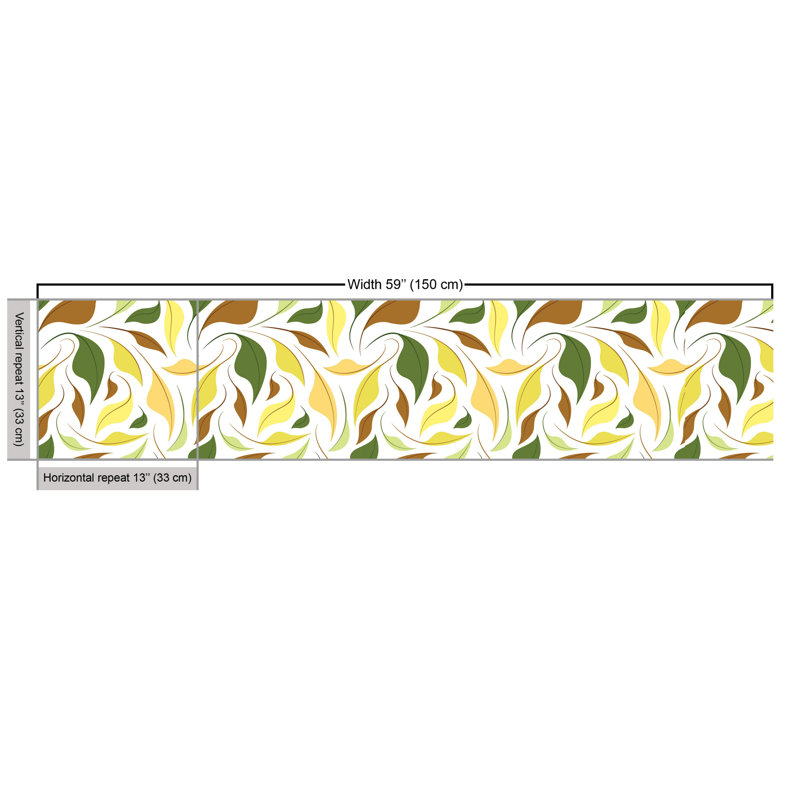 Chaquana Seasonal Falling Leaves Print Garden Elements Multi-Purpose Fabric