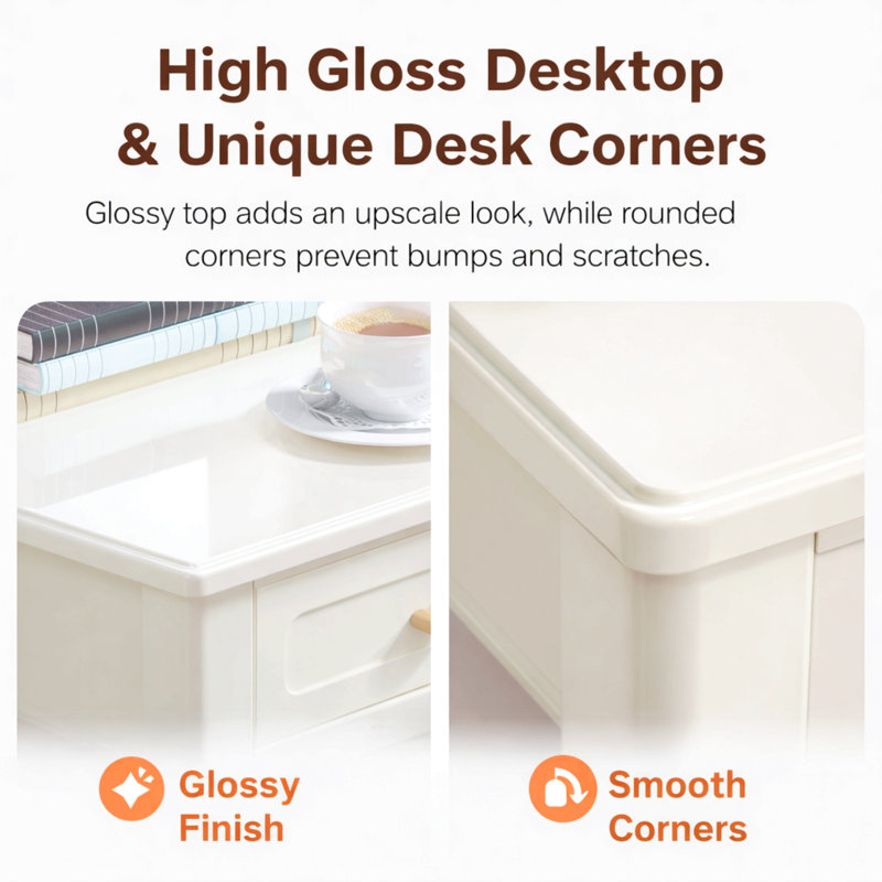 cream high gloss dressing table Welcome Knightsbridge - Cream Gloss | Buy Online | CFS UK