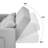 3-in-1 Convertible Accent Chair with Pillow, Adjustable Recline, Linen Fabric, Steel Frame-1568903378