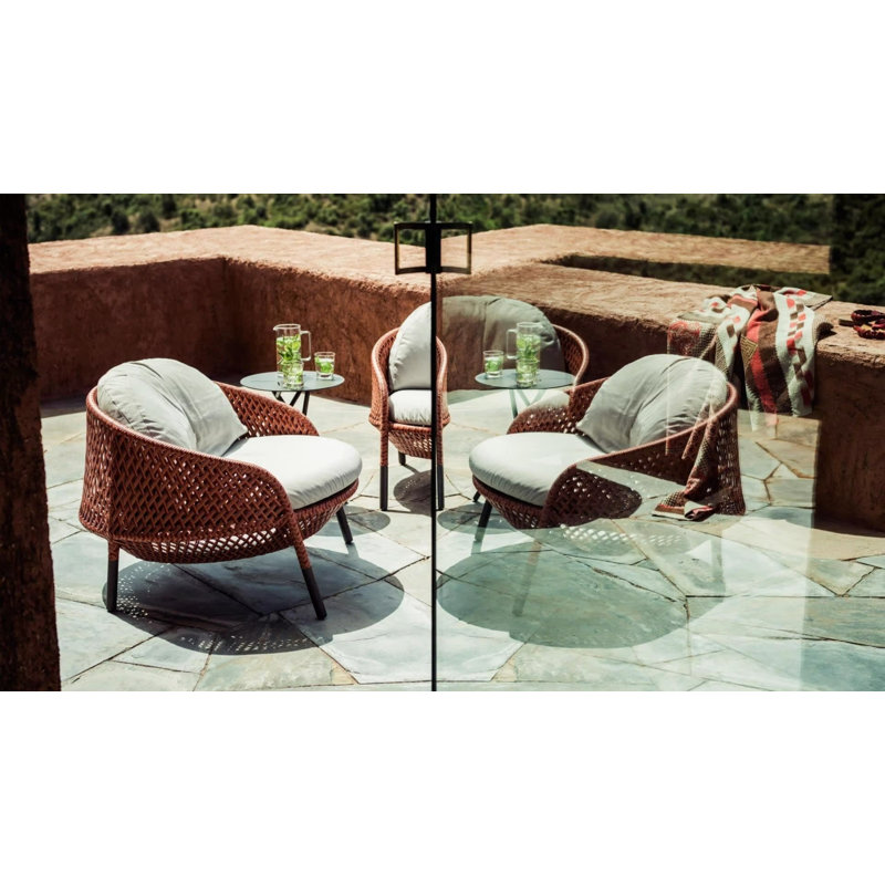 Ahnda Outdoor Lounge Chair, Elemental, Natura Taupe