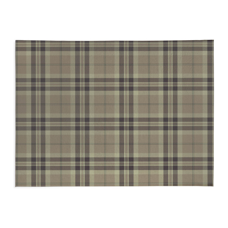 Vinny Tartan Non-Slip Outdoor Rug, Rectangle 4' x 6'