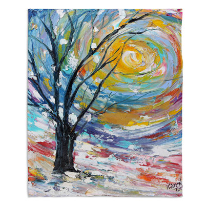 Couverture sherpa pour poèmes winter