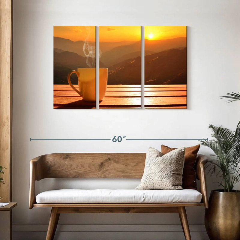 'Sunset Coffee, 28" H x 45" W