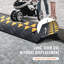 Rampe de bordure en caoutchouc robuste de 3,7 po - capacité de 33 069 lb (15 t), rampe étroite étroite de 39,4 po pour chariots élévateurs, camions, fauteuils roulants, bandes antidérapantes
