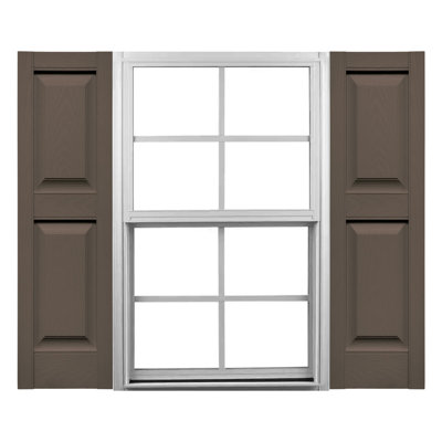 Mid-America Vinyl, TailorMade Size Williamsburg Double Panel Shutters, w/Installation Shutter-Lok's & Matching Screws (Per Pair)