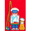 «Captain», reproduction sur toile tendue-25596748