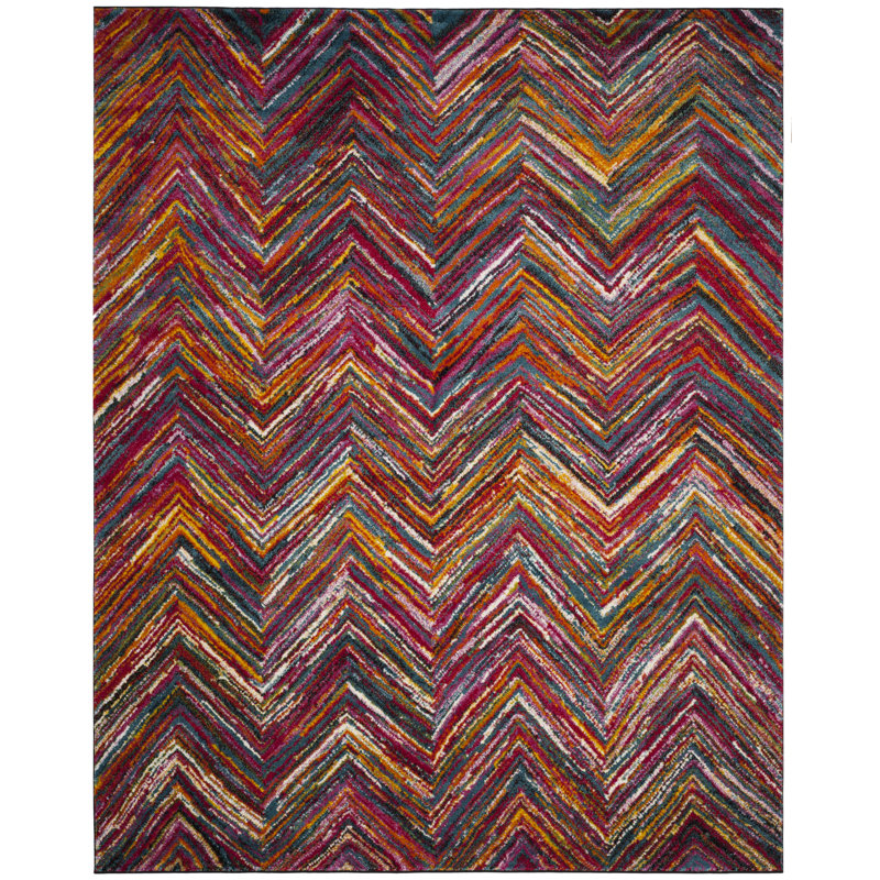 Tapis à chevrons Miley Performance, Rectangle 6 pi 7 po x 9 pi