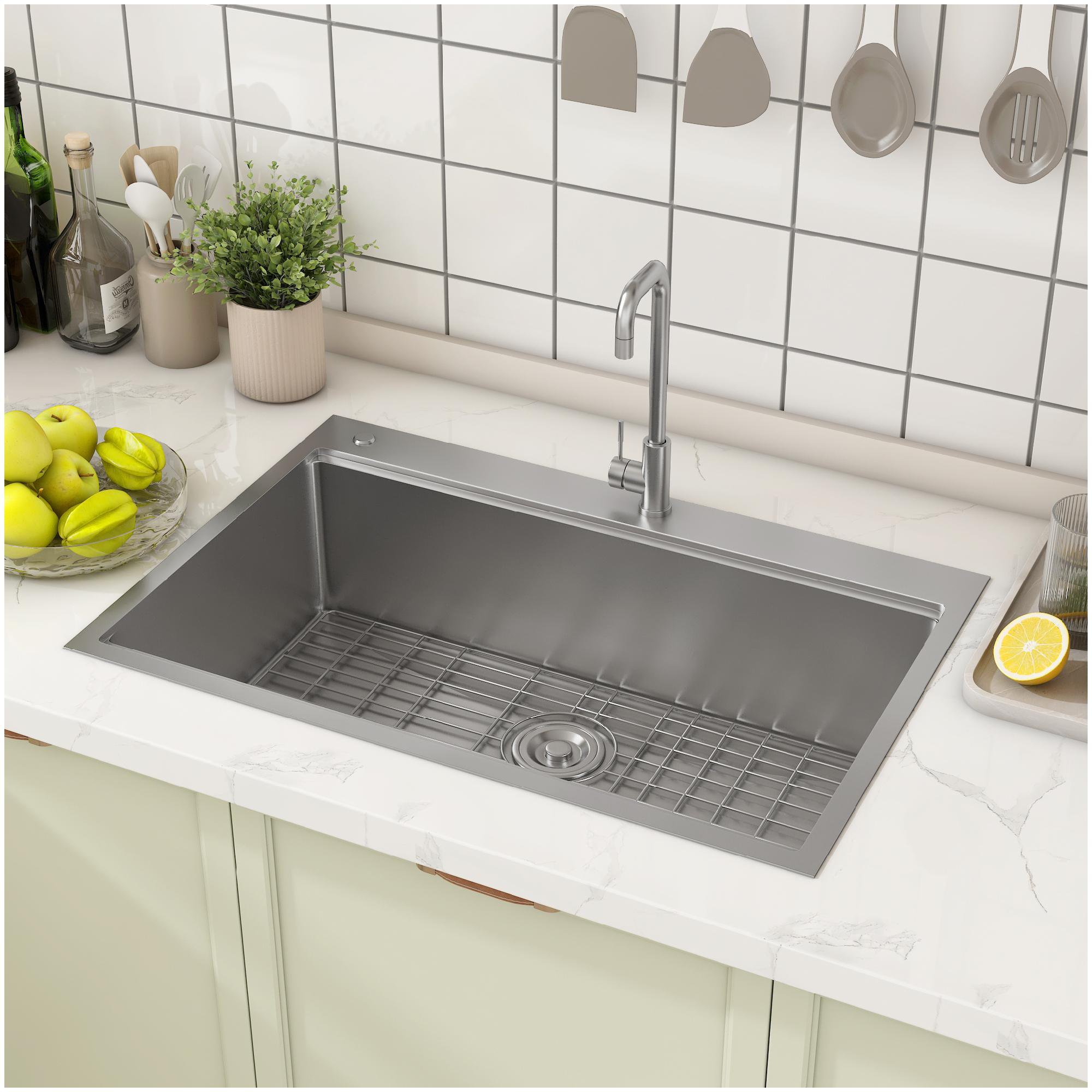 33x22 Drop In Kitchen Sink