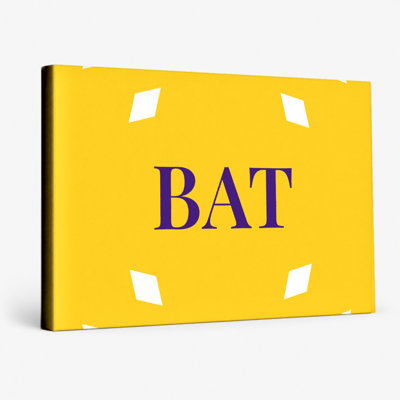 Baton Rouge Luxury Diamond Monogram — White Gold Purple