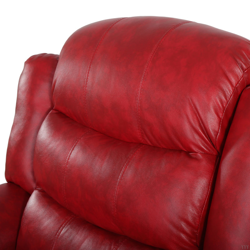 Design classique, tissu moelleux, fauteuil inclinable oscillant, Rouge sang de bœuf